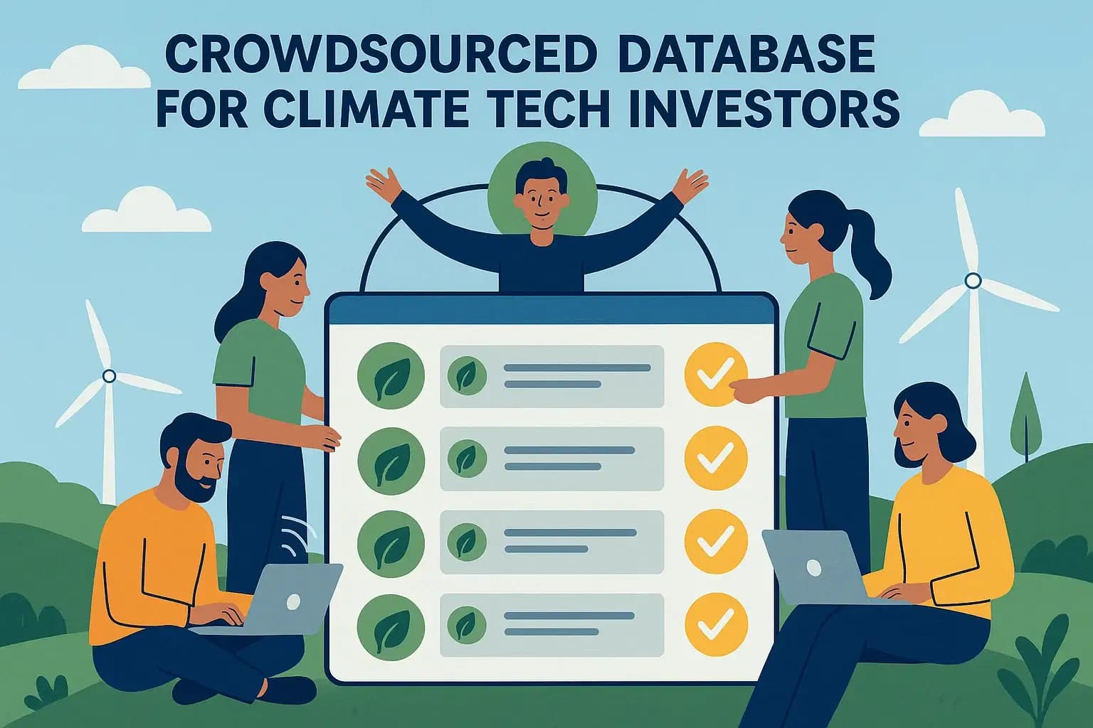 Climate Tech Investor Database visualization