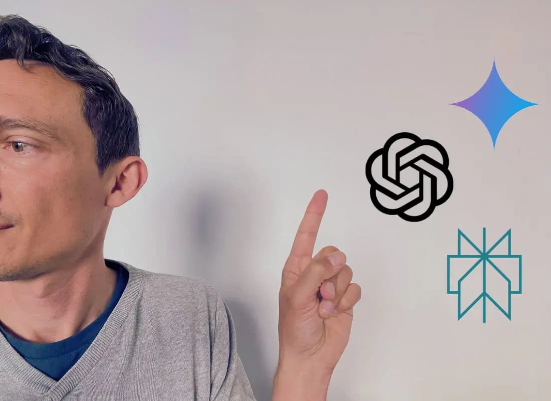 Hand writing on paper with AI tools in the background